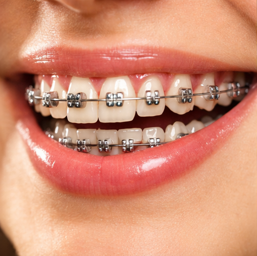 Sonrisa con brackets en los dientes | Ortodoncia en Navidad | Alineadores | Clínica Dental en Madrid